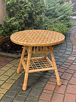 Стіл з лози круглий. Арт: 564