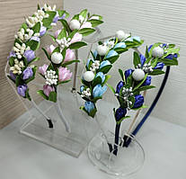 Обруч із квітами підсніжувачі весняний, один 250 грн