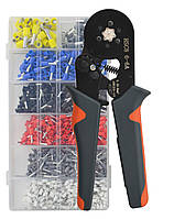 Кримпер HSC8 6-6A AWG23-10 кліщі для обтискання трубчастих наконечників 0.25 — 6 мм2 + 2000 гільз