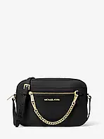 Женская сумка MICHAEL Michael Kors Jet Set Large Saffiano Leather Crossbody Bag (35T1STTC9L) черная