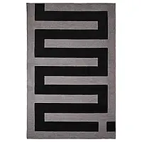 Ковер, черный/серый, 105x160 см BLÅSKATA (005.695.20) IKEA