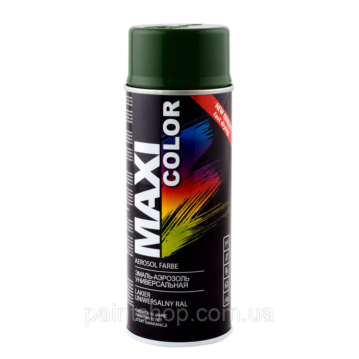 Емаль аерозольна універсальна Maxi Color RAL 6009 Зелена ялинка 400 мл