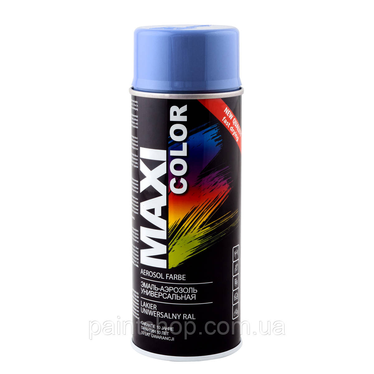 Емаль аерозольна універсальна Maxi Color RAL 7001 Сірий 400 мл