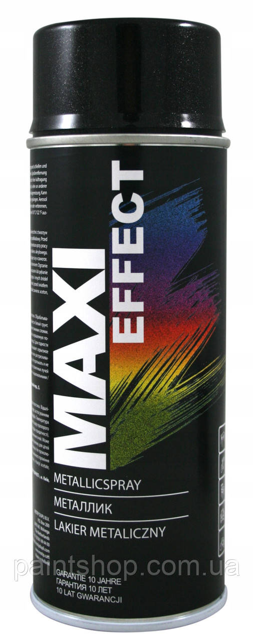 Емаль аерозольна універсальна Maxi Color Чорний металік 400 мл