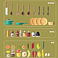 Детская игровая кухня "Spray Kitchen", звук, вода, свет, пар, яйцеварка, 63 предмета, 83см, 889-236, фото 7