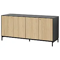 Комод, шпон черный/дуб, 161x75 см BOASTAD (305.070.12) IKEA