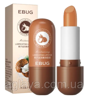 Бальзам для губ з екстрактом кокоса Ebug Moisturizing Discolorati Honey Lipstick, фото 1