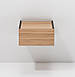 Приліжкова тумба навісна настінна з шухлядою без ручок у стилі мінімалізм Beta 1 Wood Gardi, фото 5