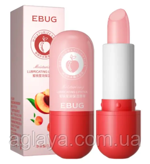 Бальзам для губ з екстрактом персика Ebug Moisturizing Discolorati Honey Lipstick, фото 1