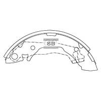 Колодки тормозные барабанные задние, комплект, арт.: SA047, Пр-во: Sangsin