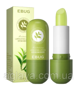 Бальзам для губ з екстрактом зеленого чаю Ebug Moisturizing Discolorati Green Tea Lipstick, фото 1