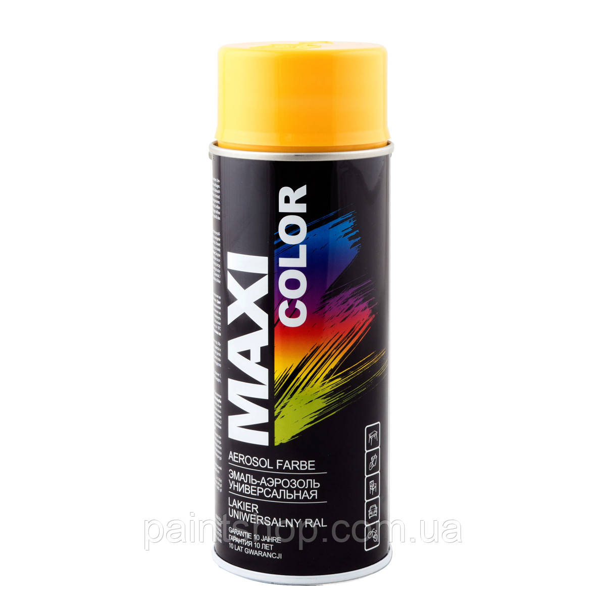 Емаль аерозольна універсальна Maxi Color RAL 1004 Золотисто-жовтий 400 мл