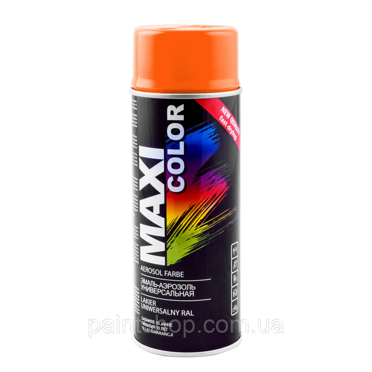 Емаль аерозольна універсальна Maxi Color RAL 2003 Пастельно-помаранчевий 400 мл