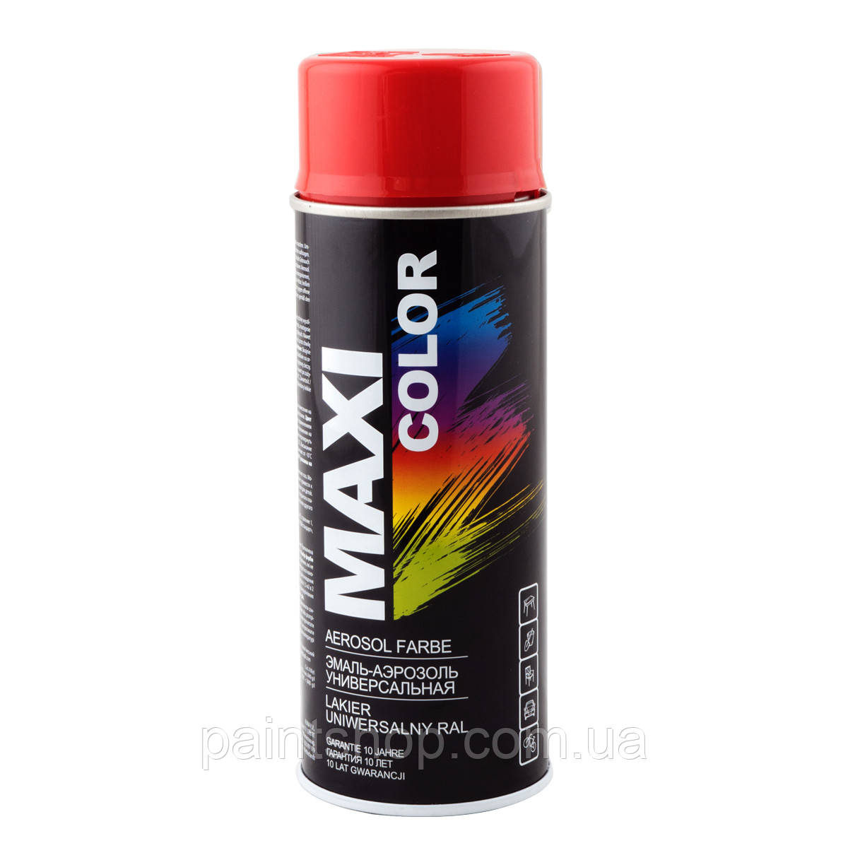 Емаль аерозольна універсальна Maxi Color RAL 3000 Вогненно-червоний 400 мл