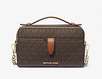 Женская сумка MICHAEL Michael Kors Medium Logo Smartphone Crossbody Bag (35F2GTTC2B) BROWN