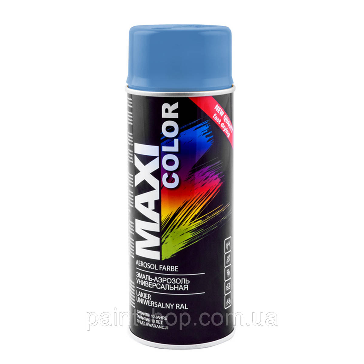 Емаль аерозольна універсальна Maxi Color RAL 5012 Блакитний 400 мл