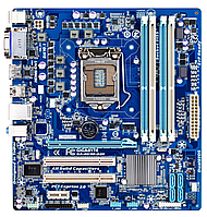 Материнская плата s1155 g2-3 Intel H61 GM 4*DDR3 Gigabyte GA-H61M-D2H mATX бу