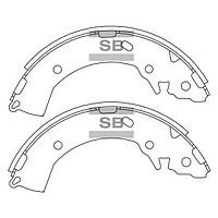 Колодки тормозные барабанные задние, комплект, арт.:SA133, Пр-во: Sangsin