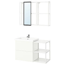 Ванна, білий, 102x43x65 см ENHET (895.471.67) IKEA