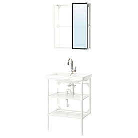 Ванна, білий, 64x43x87 см ENHET (995.477.70) IKEA