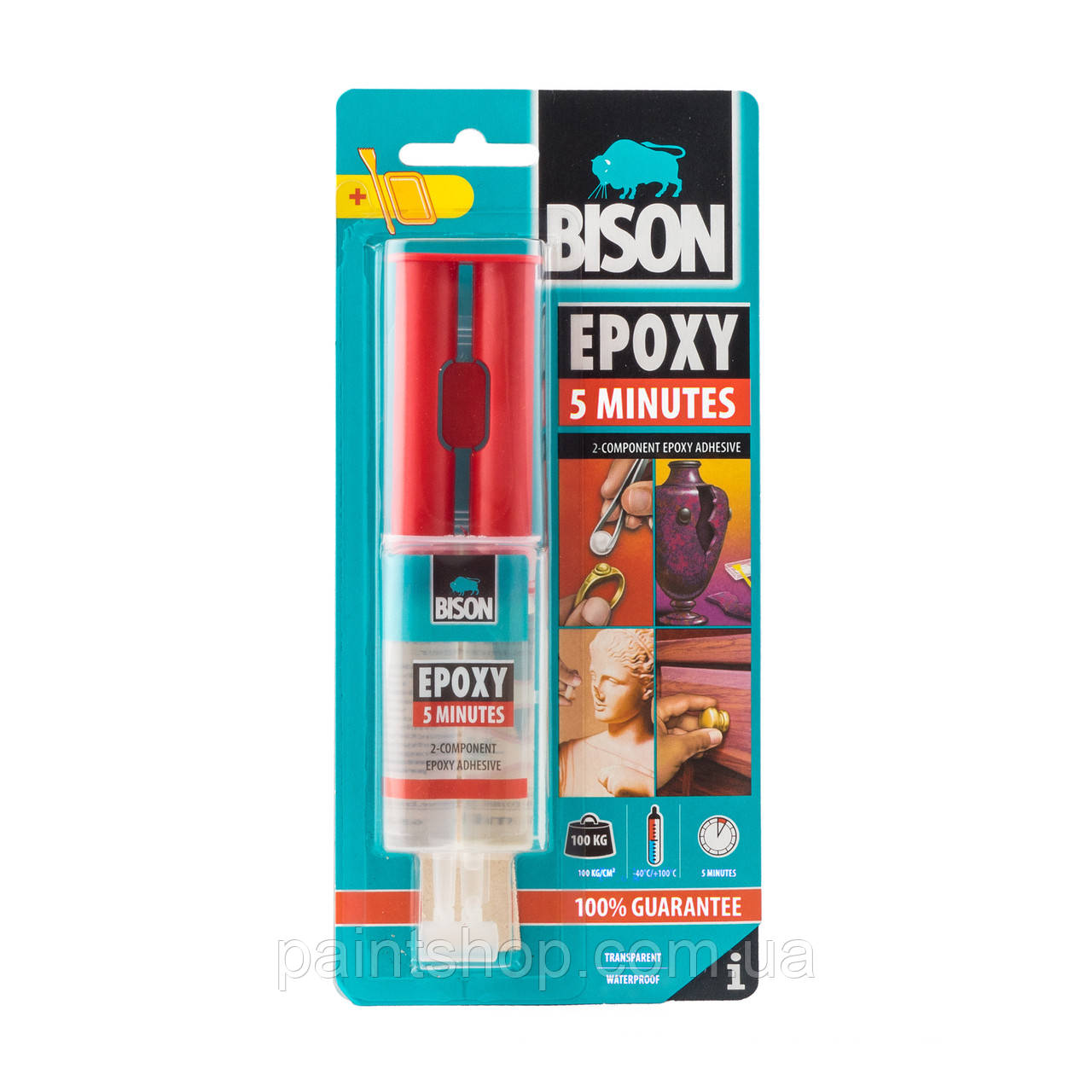 Клей епоксидний Bison 2-component Epoxy Adhesive 24 мл