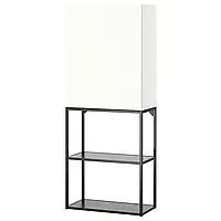 Стеллаж, антрацит/белый, 60x32x150 см ENHET (195.479.10) IKEA