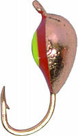Мормышка вольфрамовая Fishing ROI Клоп с ушком покраска 4mm W-CU1Y