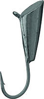 Мормышка вольфрамовая Fishing ROI Конус с ушком 4mm black nickle