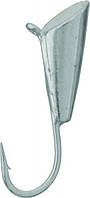 Мормышка вольфрамовая Fishing ROI Конус с ушком 4mm silver