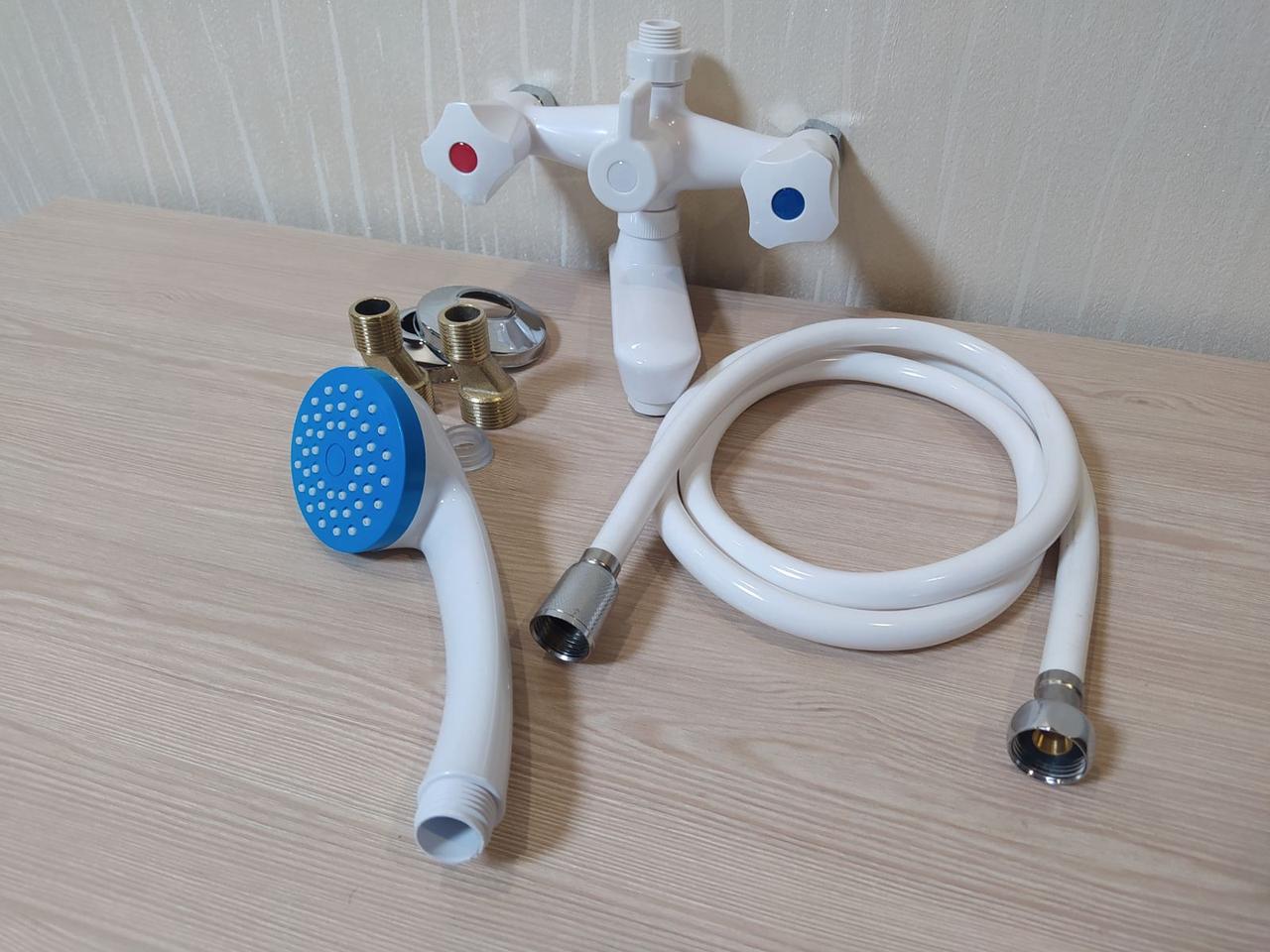 Змішувач у ванну з термопластику Brinex Omega 142 white-004