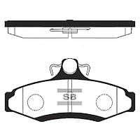 Тормозные колодки дисковые задние, комплект, арт.:SP1114, Пр-во: Sangsin