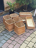 Торгові лотки з лози. 30х30см. Н-15см, фото 3