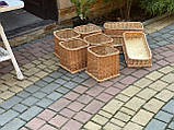 Торгові лотки з лози. 30х30см. Н-15см, фото 4