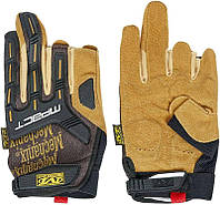 Перчатки Mechanix M-Pact Framer Leather. S. Brown