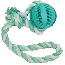 Trixie М'яч Denta Fun на канаті для собак, Іграшка для собак, фото 3