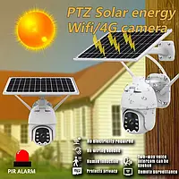 Камера Видеонаблюдения PTZ TP4 4G 3MP+ SIM с Солнечной Панелью | Уличное Автономное Видеонаблюдение