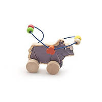Деревянная игрушка Лабиринт-каталка Носорог Lucy&Leo