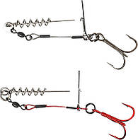 Оснастка Savage Gear Carbon49 Corkscrew Stinger #2/0 31kg (2 шт/уп.)