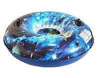 Тюбінг надувний ватрушка Starry Sky надувні сані таблетка 110 см діаметр 35 см висота подушка для новинка Xata