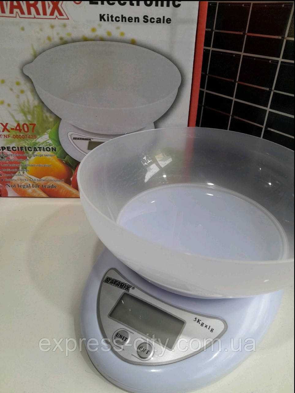 Ваги кухонні з чашей MX-407 5кг, фото 1