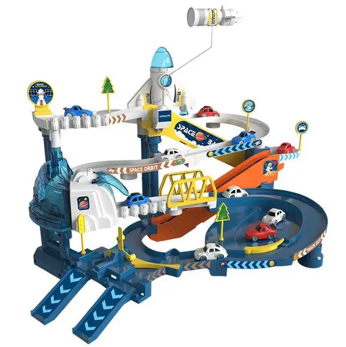 Игровой набор "Космическая парковка", трек, 6 машинок, звук, SJ 694 B, фото 1