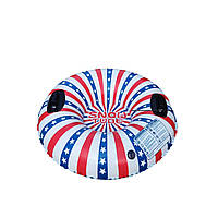 Тюбінг надувний ватрушка US Flag надувні сани таблетка 90 см діаметр 30 см висота подушка для новинка Xata