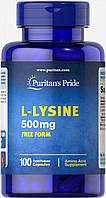 Аминокислота L-лизин Puritan's Pride L-Lysine 500 mg 100 caps