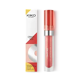 Кольоровий блиск для губ Kiko Milano, що надає об’єм Crazy '90s Give Me More Volumizing Gloss 02 Bodacious