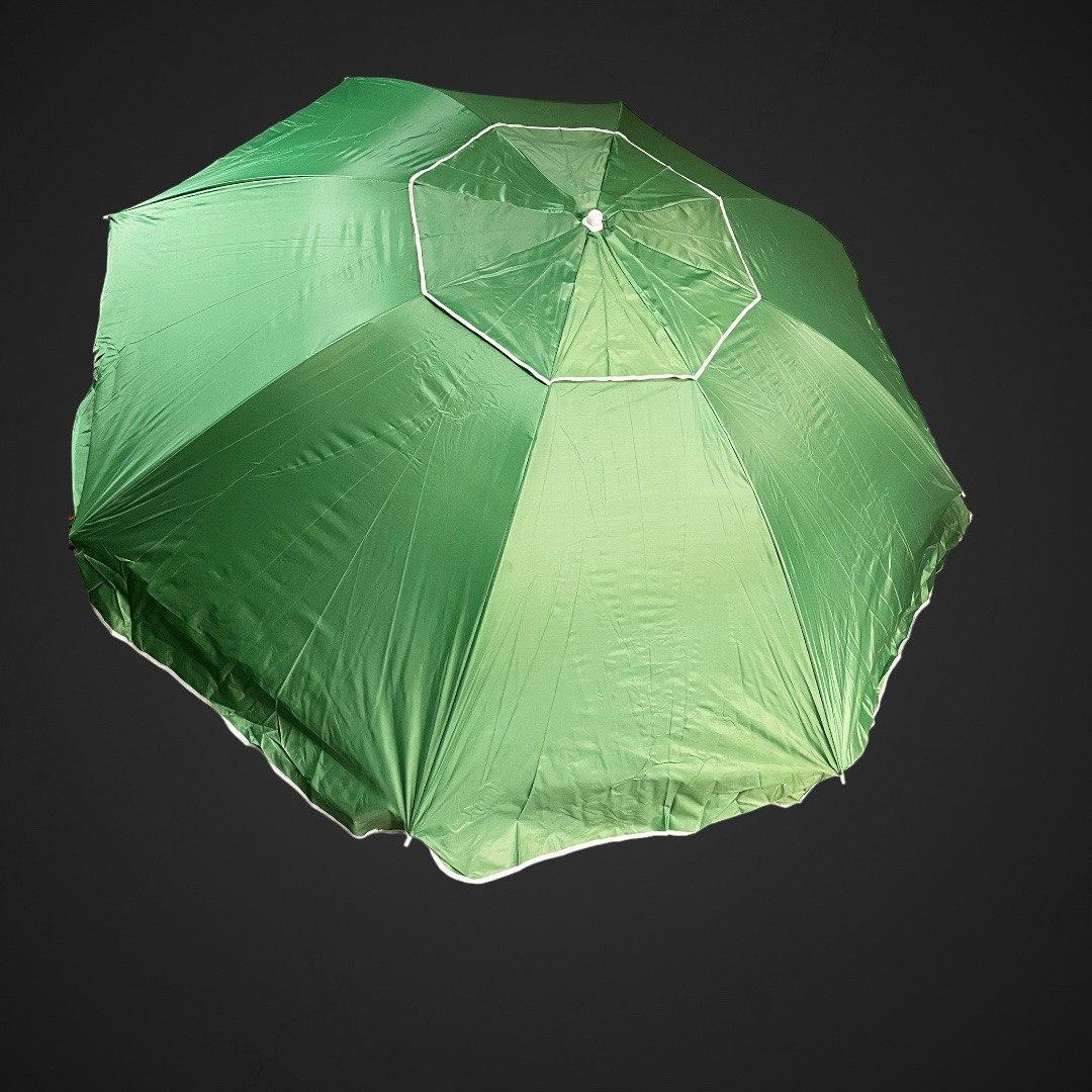 ТОРГОВЫЙ Пляжный зонт 2.20м,с напылением Зеленый - фото 3 - id-p2107023989
