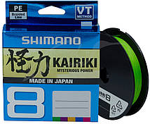 Шнур Shimano Kairiki 8 PE (Mantis Green) 150m 0.10mm 6.5kg