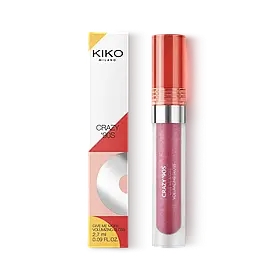 Кольоровий блиск для губ Kiko Milano, що надає об’єм Crazy '90s Give Me More Volumizing Gloss 03 Spice Lips