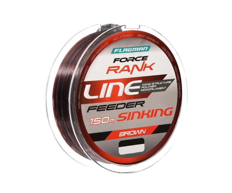 Волосінь Flagman Force Rank Feeder Main Line Dark Brown 150 м 0.35 мм