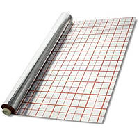 Тепловідбивна підкладка Ital Therm 55 (мк, μ) 100 М з розміткою фольгована для теплої підлоги