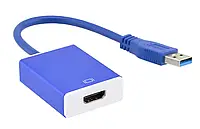 Внешняя USB 3.0 видеокарта USB - HDMI Full HD Новинка Xata